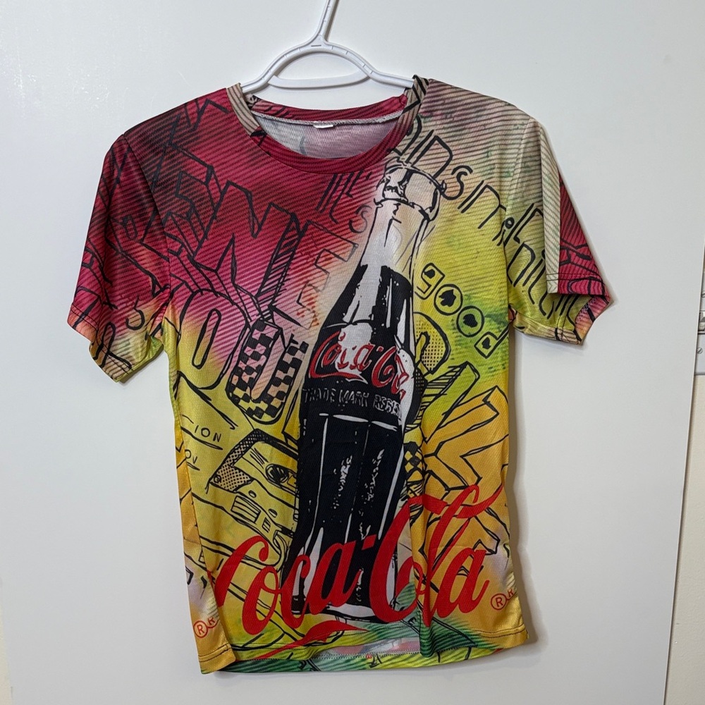 Coca Cola Red and Yellow Graphic Tee